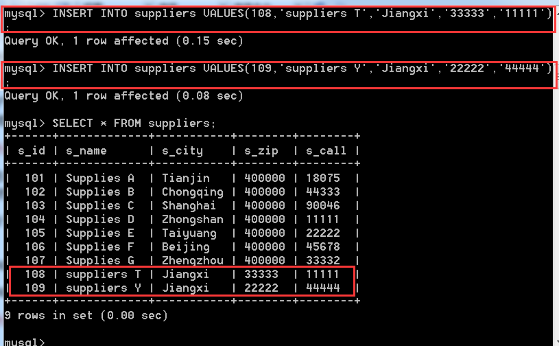 MySQL数据库中表查询操作的示例分析