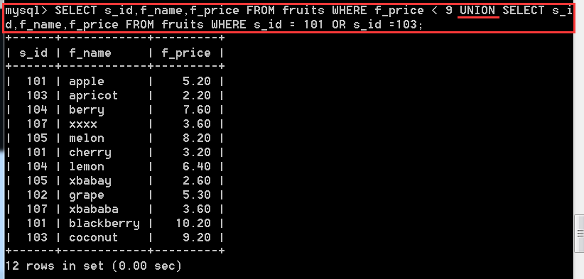 MySQL数据库中表查询操作的示例分析