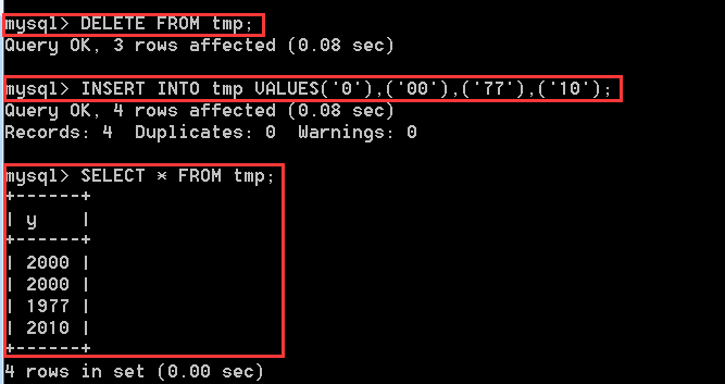 MySQL入门(二) 数据库数据类型详解