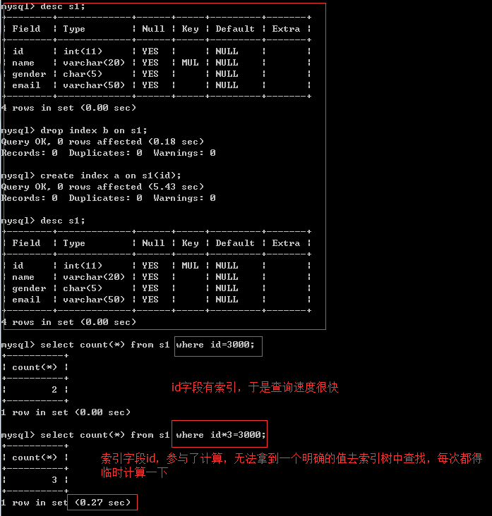 怎么在Mysql中使用索引