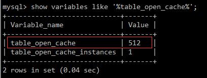 MySQL 5.6下table_open_cache參數(shù)優(yōu)化合理配置的示例分析