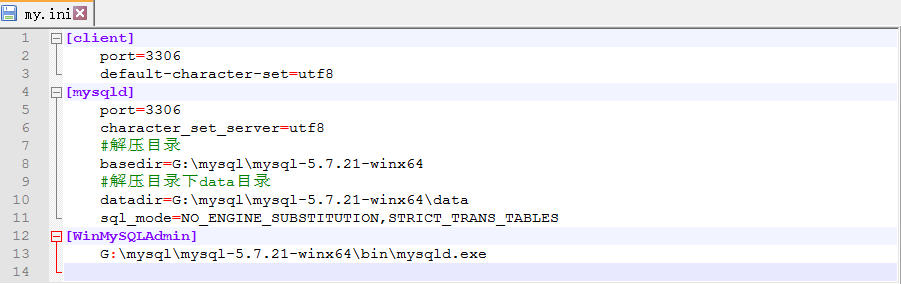 mysql免安装版配置与修改密码的教程