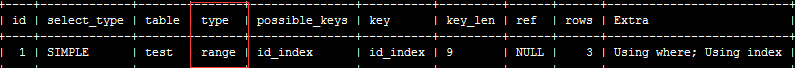 mysql之explain使用详解(分析索引)