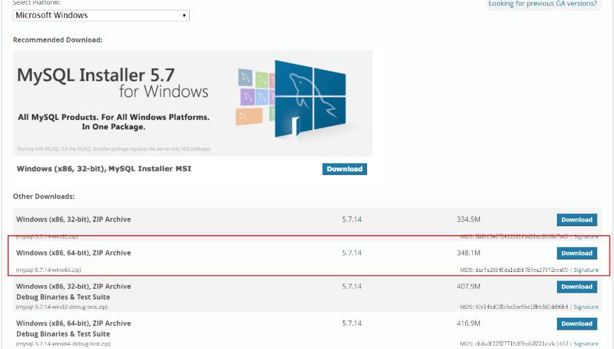 mysql5.7.14 解压版安装配置方法图文教程(win10)