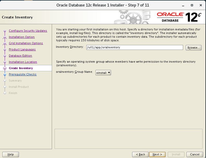 如何在Centos7系统中安装oracle12c