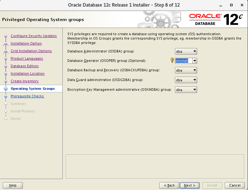 如何在Centos7系统中安装oracle12c