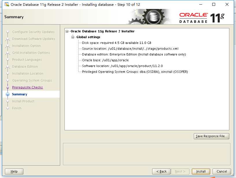 Linux虚拟机下安装Oracle 11G教程图文解说