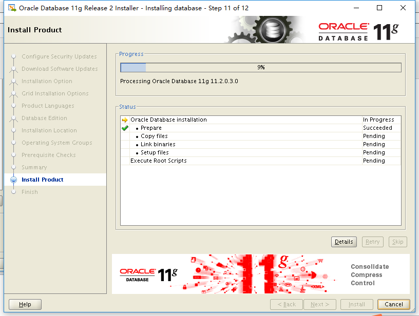 Linux虚拟机下安装Oracle 11G教程图文解说