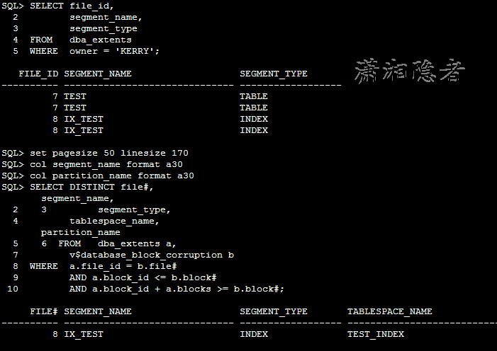 ORACLE检查找出损坏索引(Corrupt Indexes)的方法详解