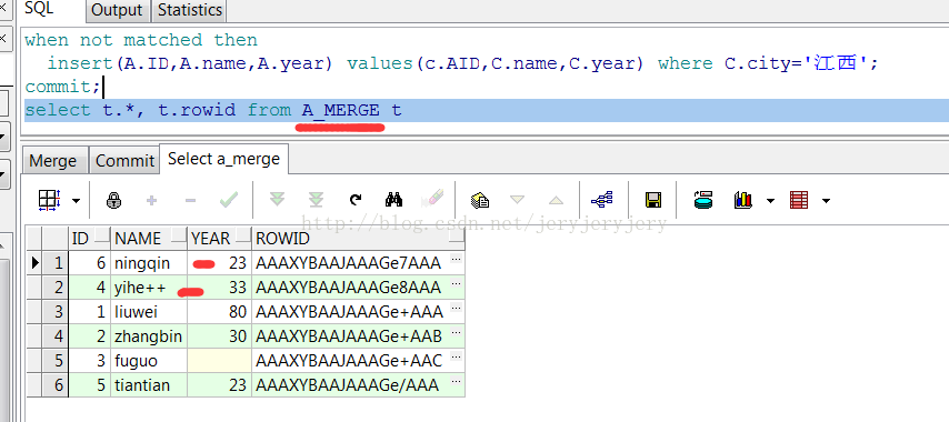 oracle中merge into如何使用