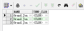 Oracle中CLOB大数据字段类型操作的示例分析