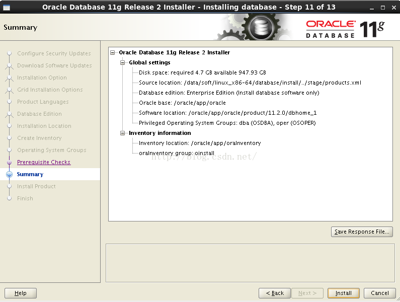 oracle11g 最终版本11.2.0.4安装详细过程介绍