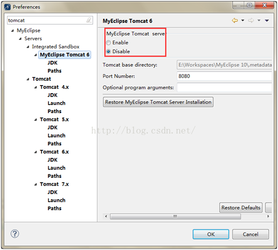 Java中如何搭建MyEclipse10+jdk1.8+tomcat8開發(fā)環(huán)境