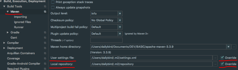 IDEA Maven 配置备忘笔记