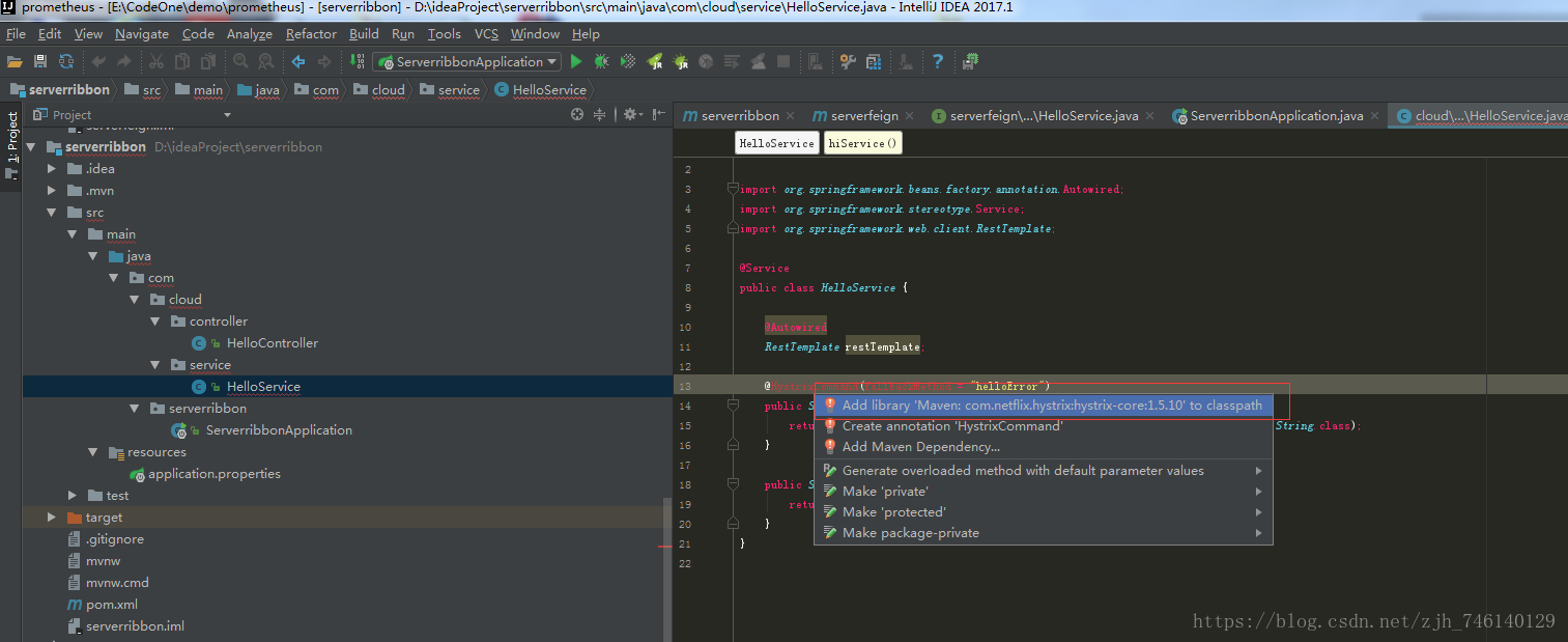 SpringBoot2.0整合SpringCloud Finchley @hystrixcommand注解找不到怎么辦