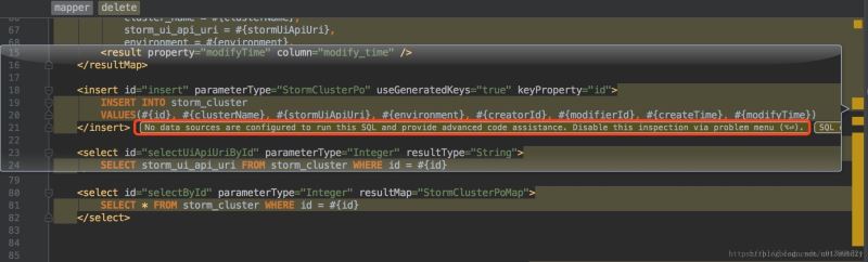 去掉IntelliJ IDEA 中 mybatis 对应的 xml 文件警告的教程图解