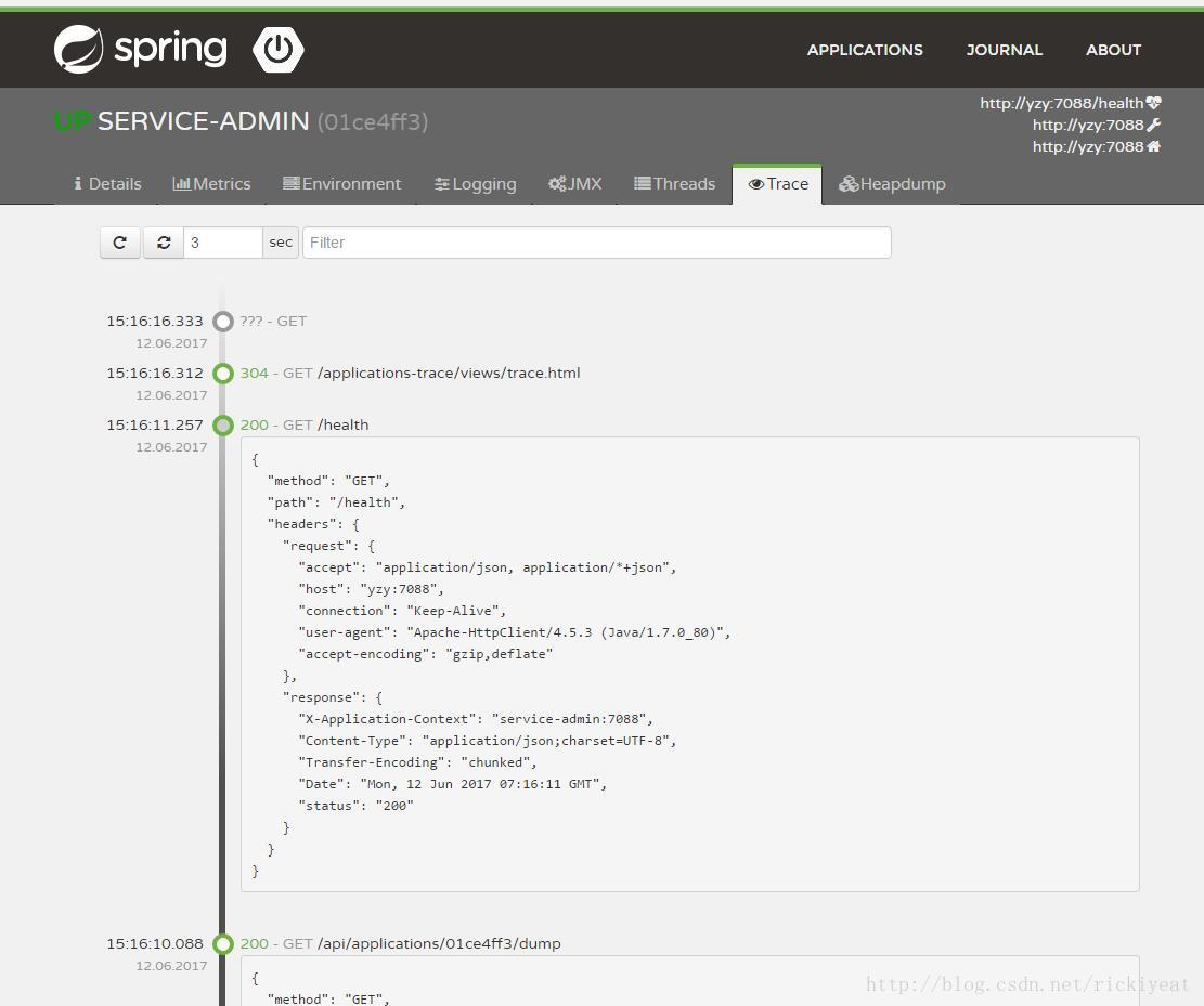 如何使用spring boot admin监控spring cloud应用程序