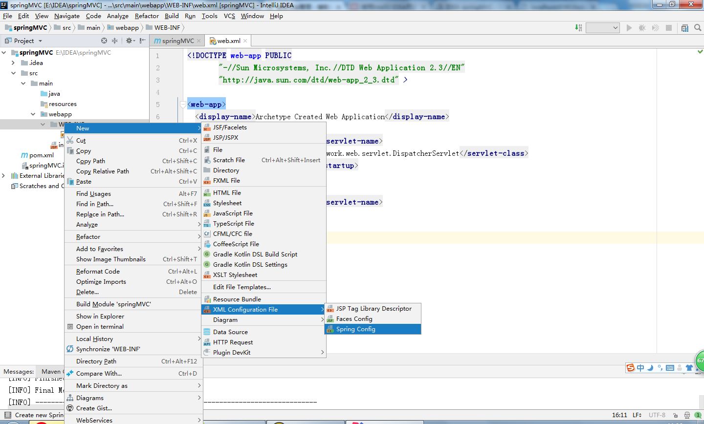 IntelliJ IDEA maven 構建簡單springmvc項目(圖文教程)