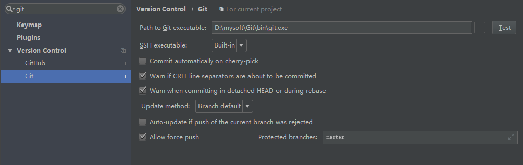 IntelliJ IDEA 中git的使用图文教程