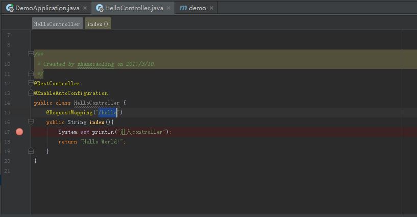 IntelliJ IDEA 创建spring boot 的Hello World 项目(图解)