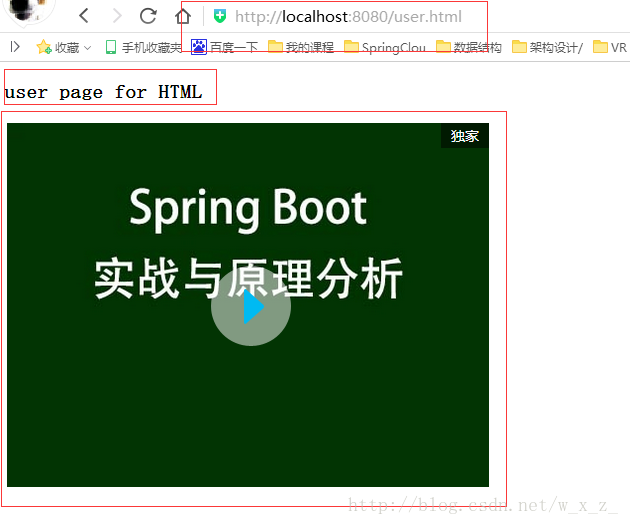 SpringBoot中静态资源访问的示例分析