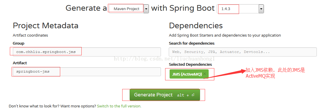 spring boot整合JMS的示例分析