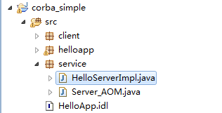 Corba开发之Java实现Service与Client的示例