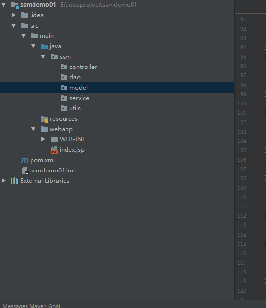 利用IDEA配置Maven如何搭建一个ssm框架