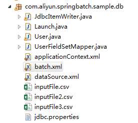 spring利用 batch实现读取多个文件并将文件导入数据库