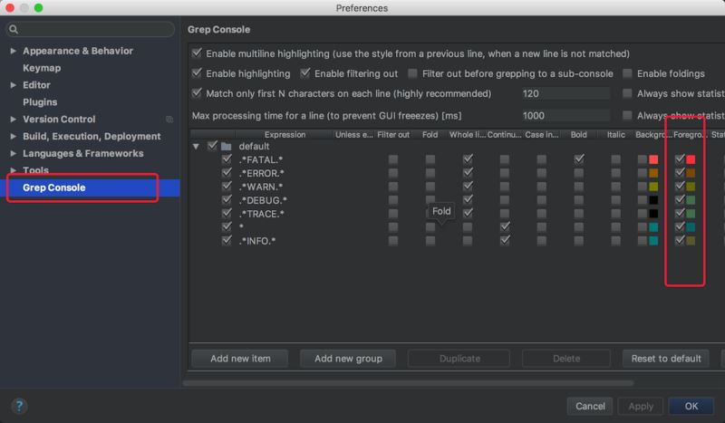 grep-console插件使Intellij idea显示多颜色调试日志的方法