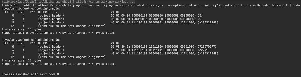 Java synchronized锁如何升级jol