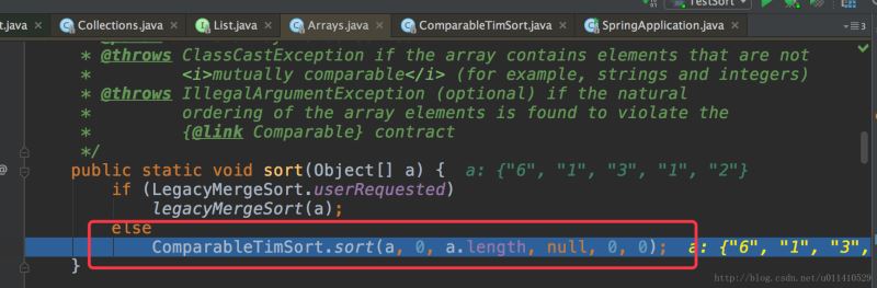 Java Arrays.sort和Collections.sort排序实现原理解析