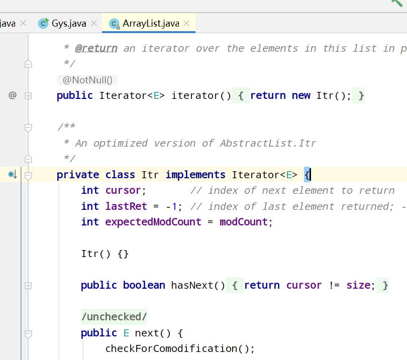 java Iterator迭代器功能的实现方法