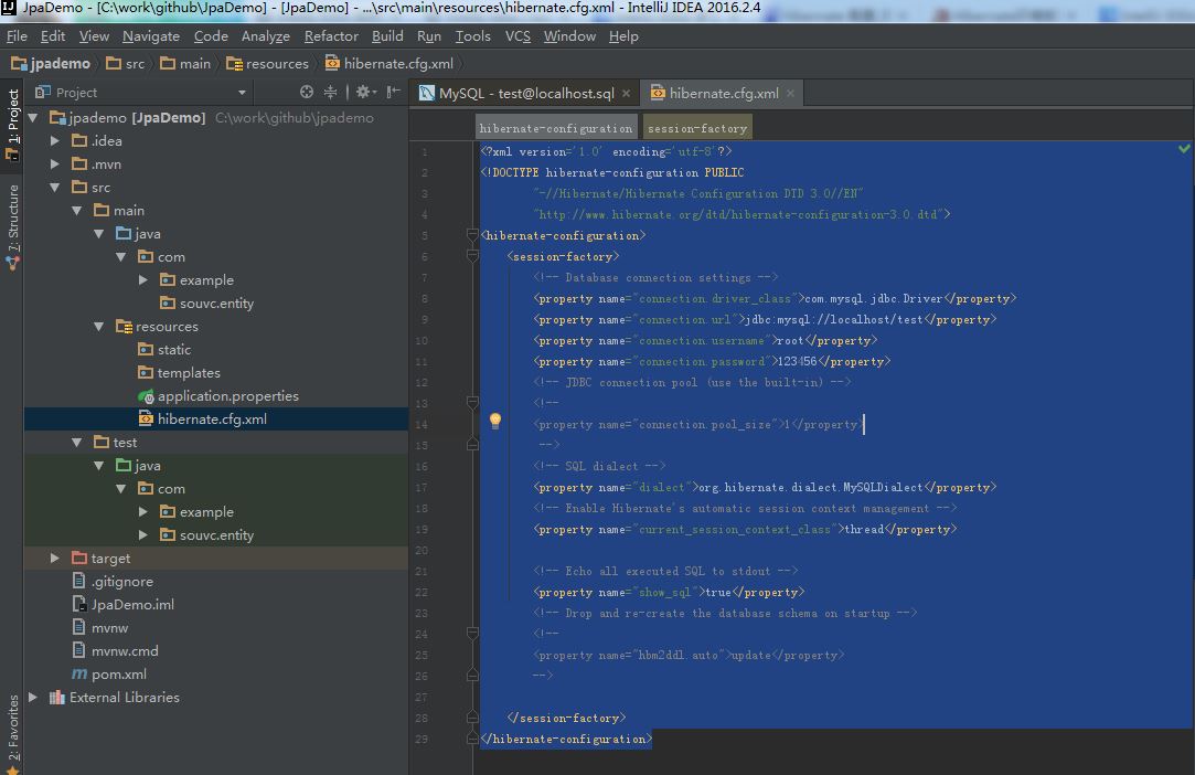 Intellij IDEA怎么通过数据库表生成带注解的实体类