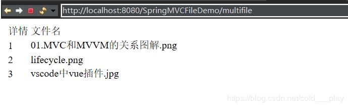 SpringMVC实现多文件上传