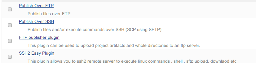 Jenkins编译后如何使用SSH发布
