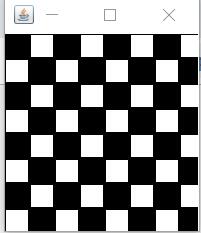java使用swing繪制國際象棋棋盤