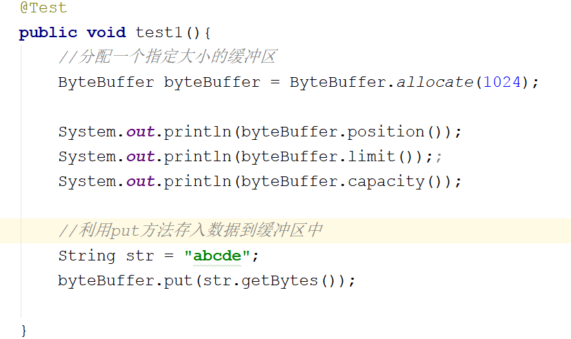 java8中NIO缓冲区Buffer数据存储的示例分析