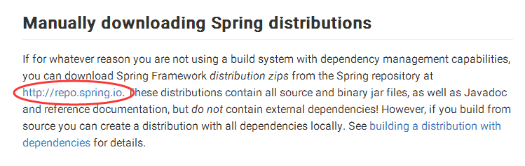 如何在Spring官网下载各版本jar包