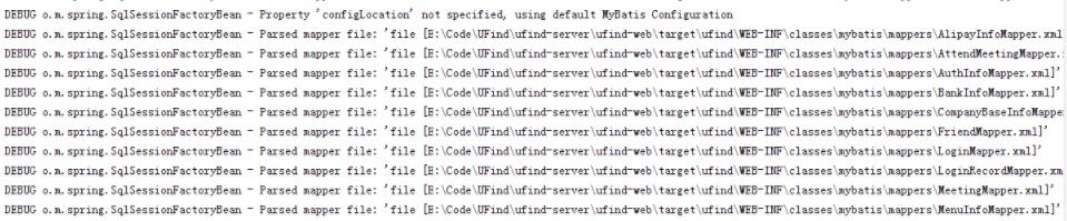 MyBatis异常-Property 'configLocation' not specified, using default MyBatis Configuration