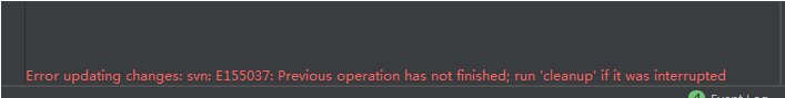 SVN报错:Error Updating changes:svn:E155037的解决方案