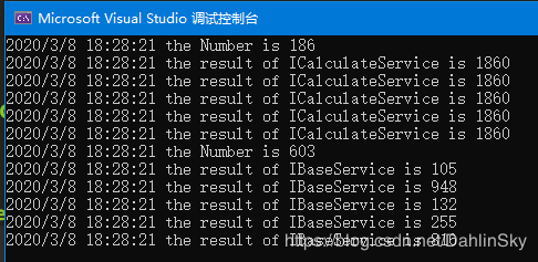 C#控制台程序中怎么实现用官方依赖注入