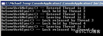 C#线程同步的几种方法总结