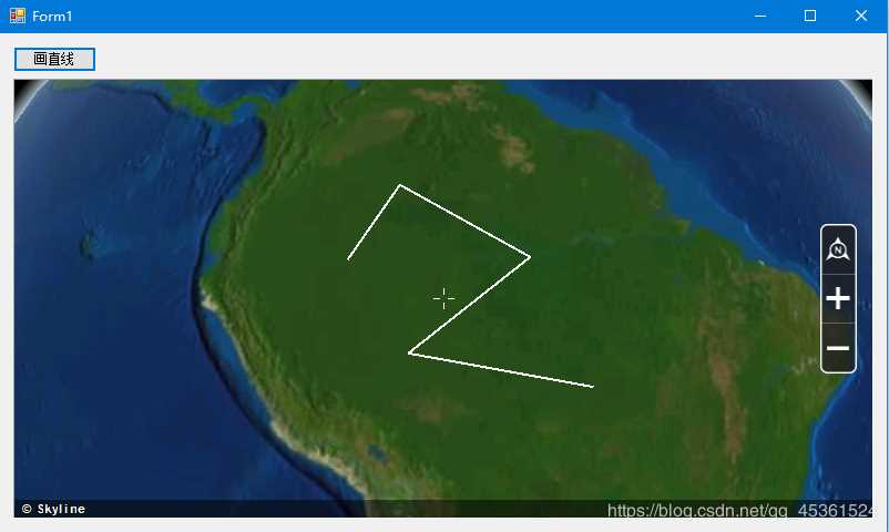 C# Winfrom实现Skyline画直线功能的示例代码