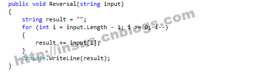 C#如何实现将一个字符串进行翻转显示