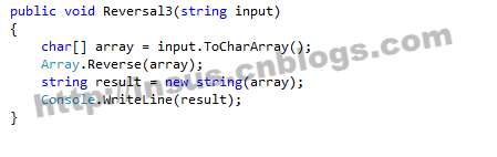 C#如何实现将一个字符串进行翻转显示