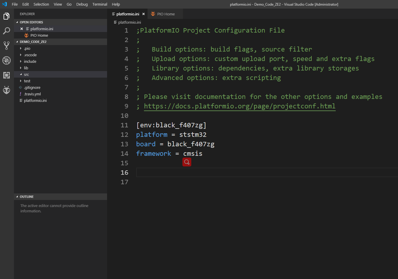 如何实现vscode+platformIO开发stm32f4