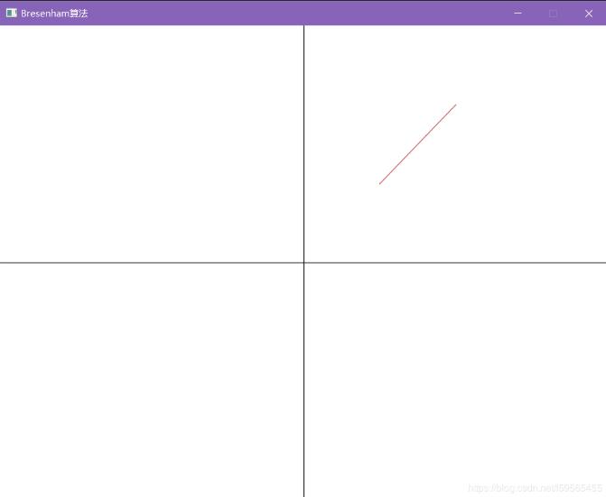 C语言使用Bresenham算法生成直线（easyx图形库）