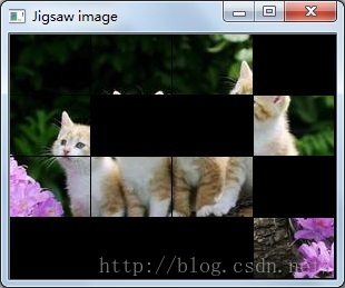 Opencv实现拼图板游戏