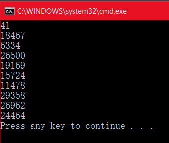 C++常见获取随机数的方法小结